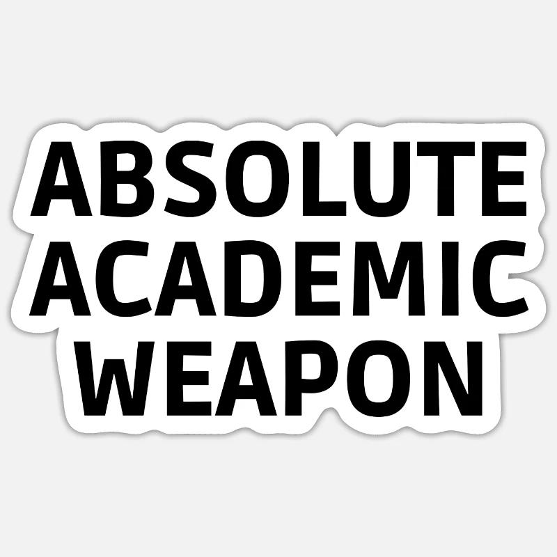 absolute Academic Weapon Sticker size S (10 x 10 cm)