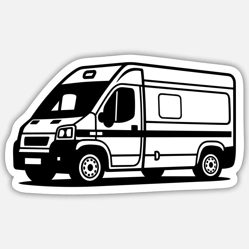 Wohnmobil Sticker Größe S (10 x 10 cm)
