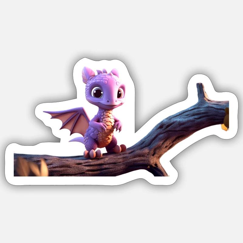 Tinysaurus - Sticker size S (10 x 10 cm) - white matte