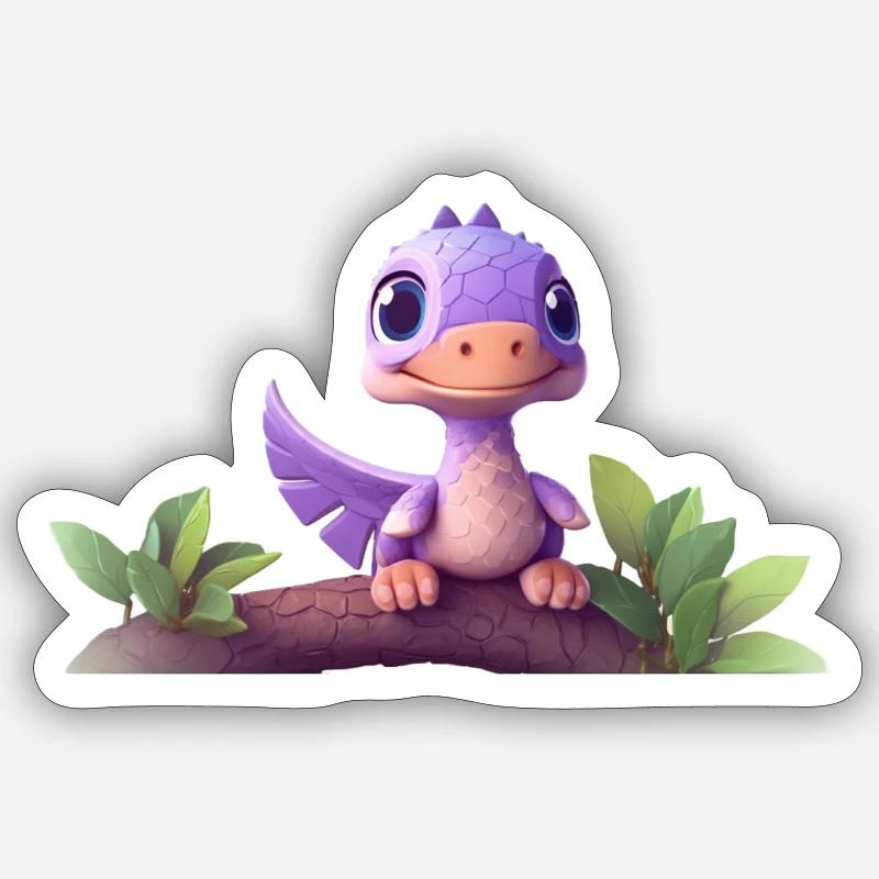 Tinysaurus - Sticker size S (10 x 10 cm) - white matte