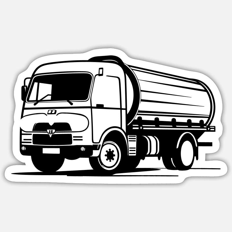 Vecchio Camion Sticker formato S (10 x 10 cm)