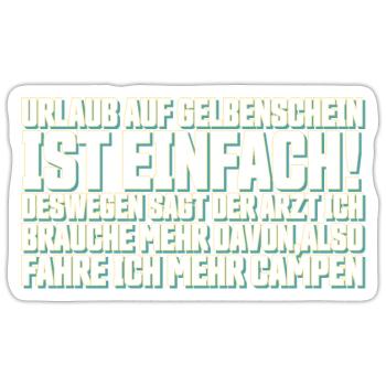 Lustiger Spruch - Sticker Größe S (10 x 10 cm) - Mattweiß - Vorne