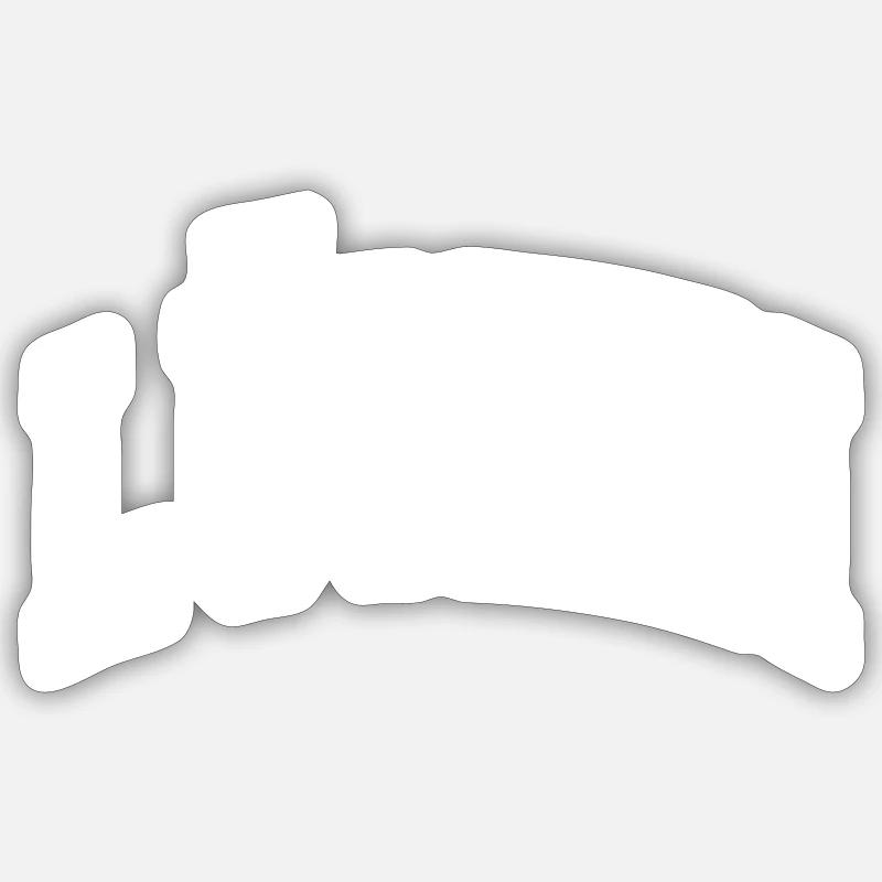 Lünen - Sticker taille S (10 x 10 cm) - blanc mat