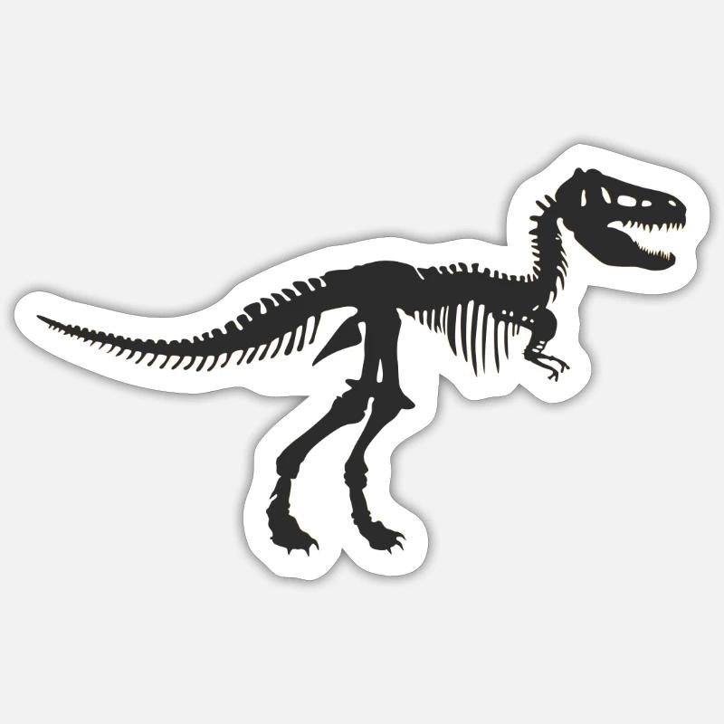Dinosaur T-Rex - Sticker size S (10 x 10 cm) - white matte