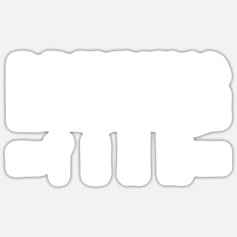 Équipe de consommation d’alcool - Sticker taille S (10 x 10 cm) - blanc mat