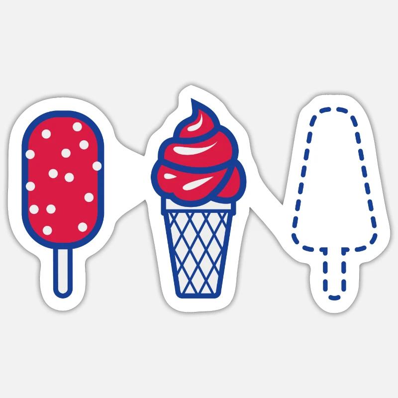 Sommer - Sticker Größe S (10 x 10 cm) - Mattweiß