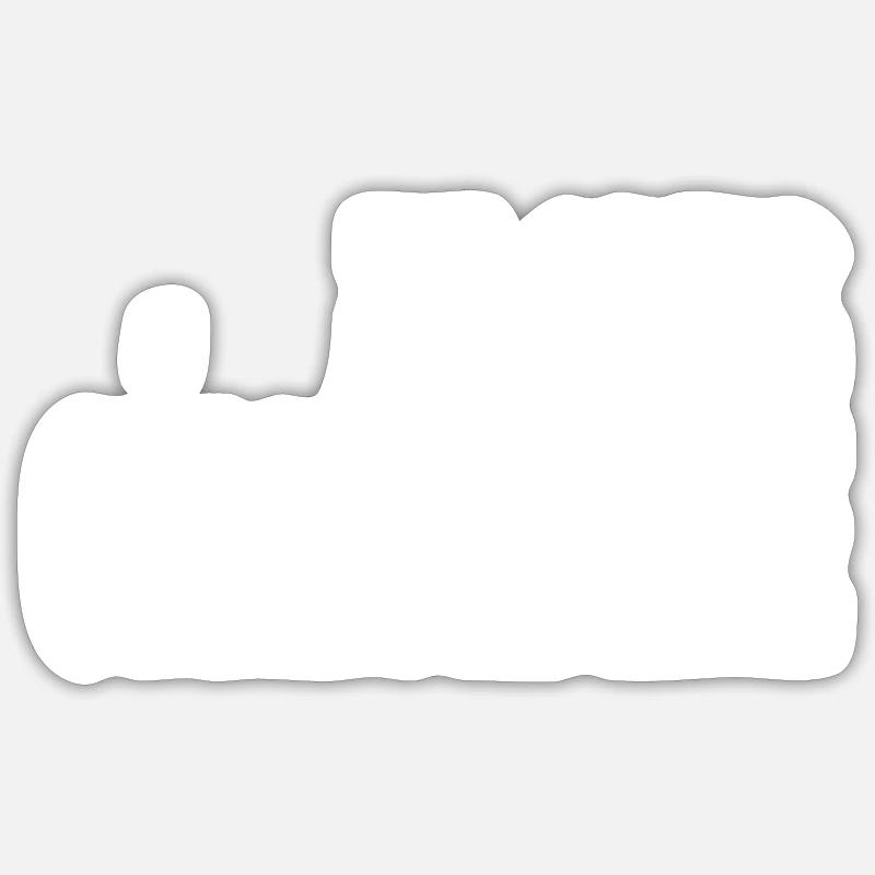 je suis célibataire - Sticker taille S (10 x 10 cm) - blanc mat
