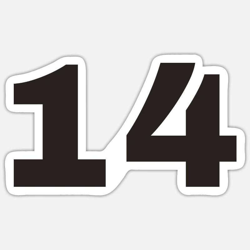 14 - Sticker size S (10 x 10 cm) - white matte