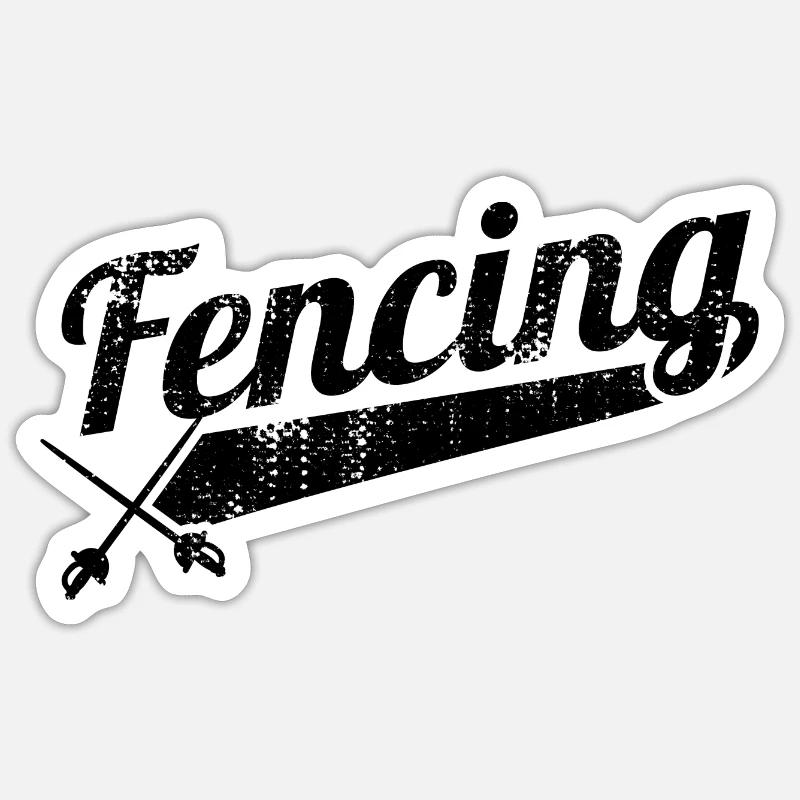 Fencing Sticker size S (10 x 10 cm)