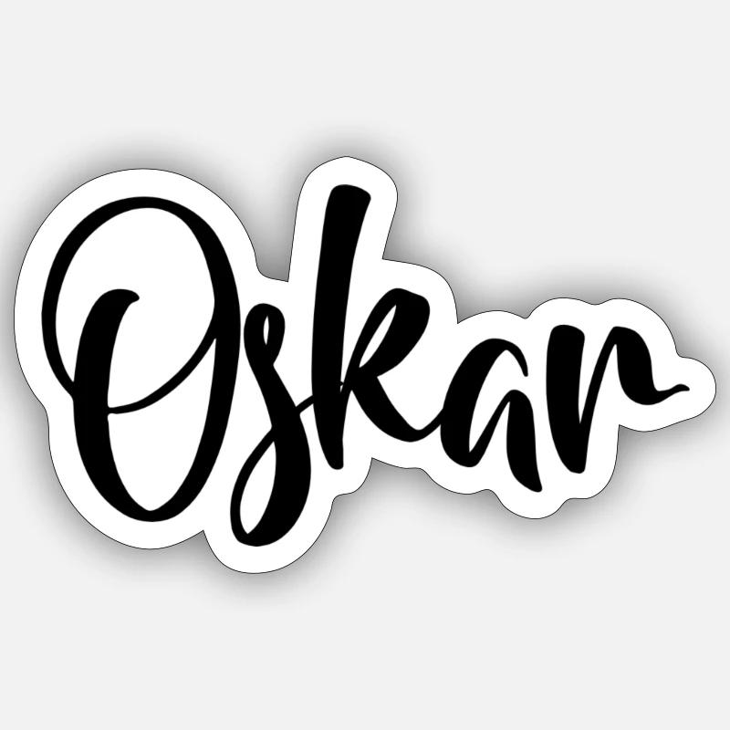 Oskar - Sticker Größe S (10 x 10 cm) - Mattweiß
