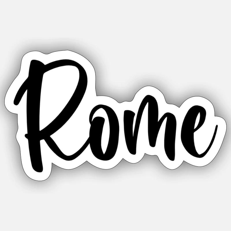 First name Rome - Sticker size S (10 x 10 cm) - white matte