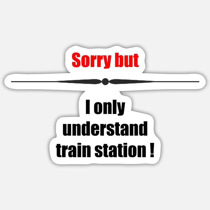 sorry - Sticker Größe S (10 x 10 cm) - Mattweiß