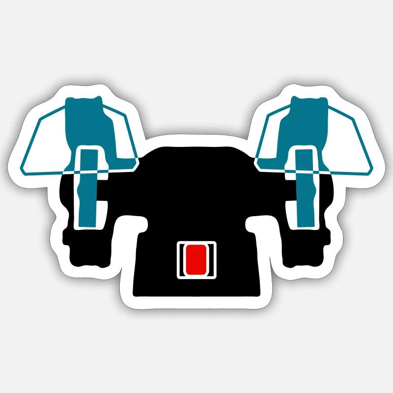 Bench edging machine 2 Sticker size S (10 x 10 cm)