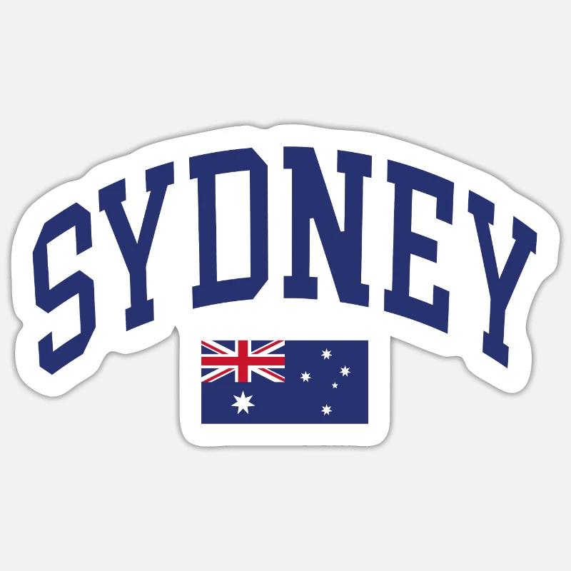Sydney - Sticker taille S (10 x 10 cm) - blanc mat