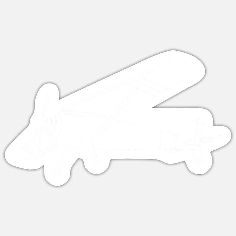 Modèle d’avion télécommandé Sticker taille S (10 x 10 cm)