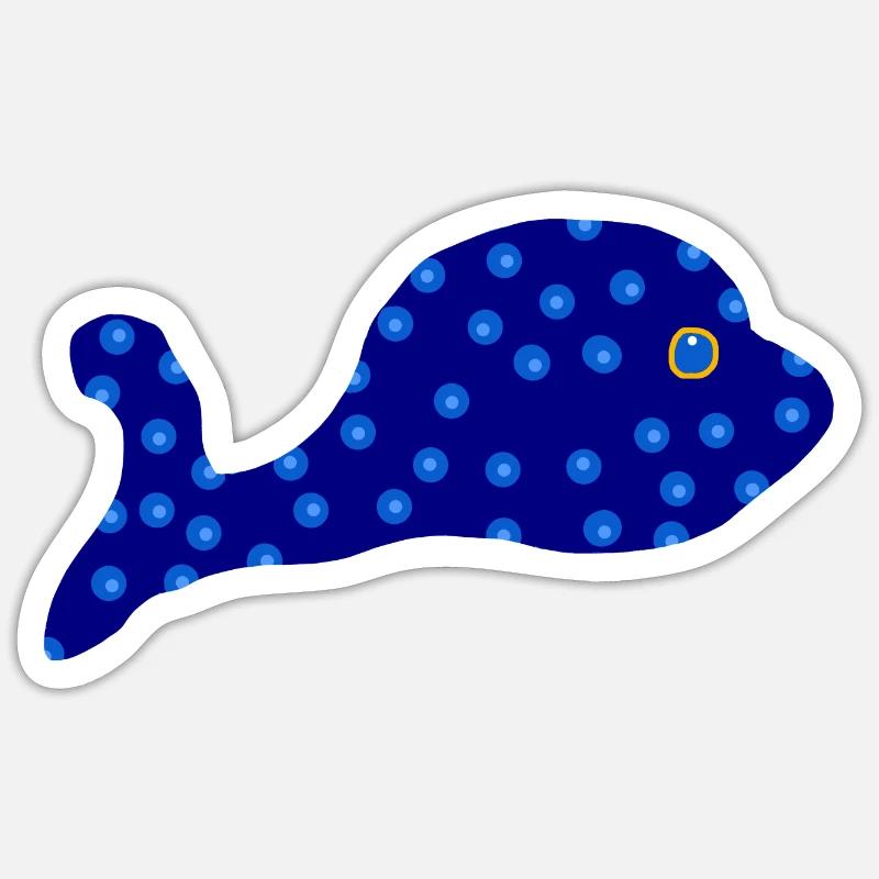 Cute fish Sticker size S (10 x 10 cm)