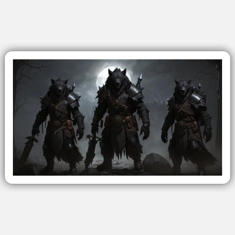 WerwolfPack Sticker Größe S (10 x 10 cm)