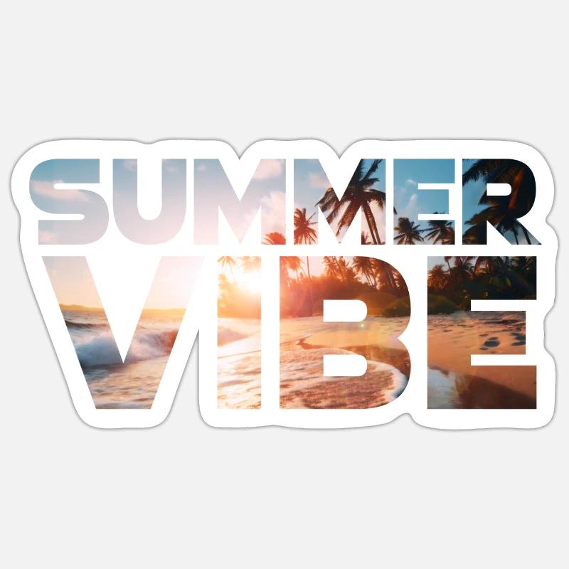 Summer Vibes Sticker size S (10 x 10 cm)