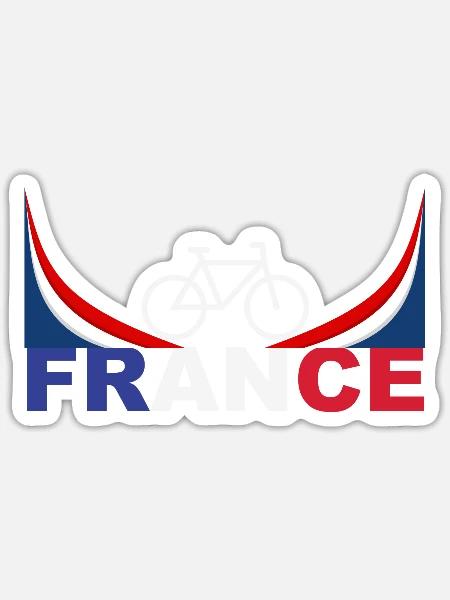 France - Sticker size S (10 x 10 cm) - white matte