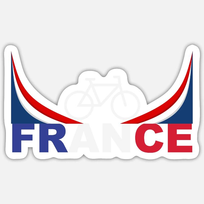 France - Sticker Größe S (10 x 10 cm) - Mattweiß