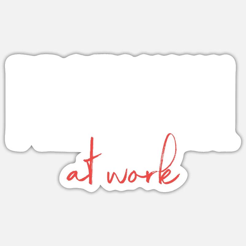 Professional at work - Sticker size S (10 x 10 cm) - white matte
