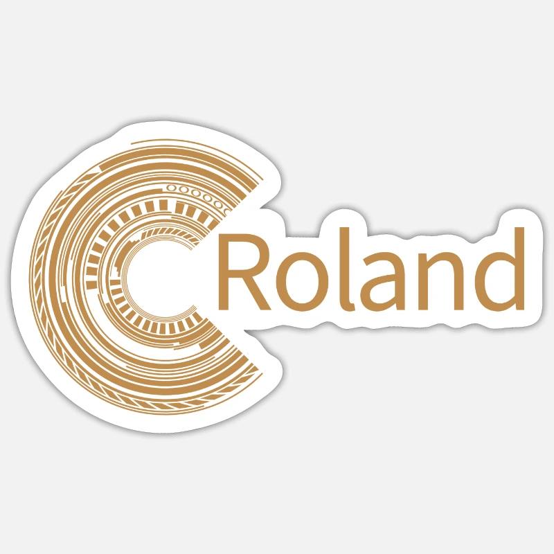 Pour Roland - Sticker taille S (10 x 10 cm) - blanc mat