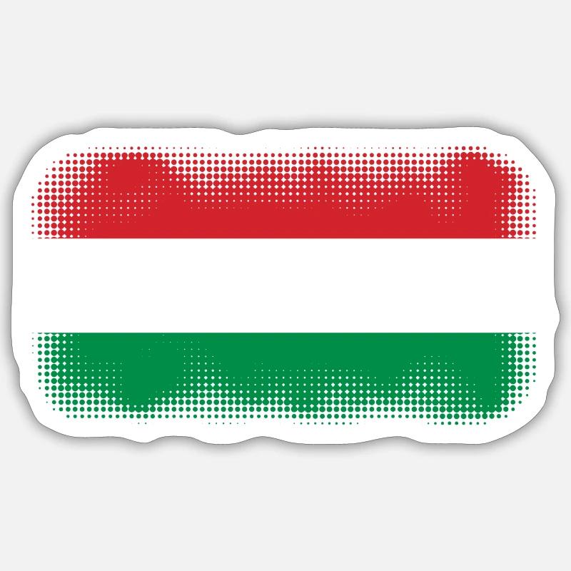 Ungarn Sticker Größe S (10 x 10 cm)