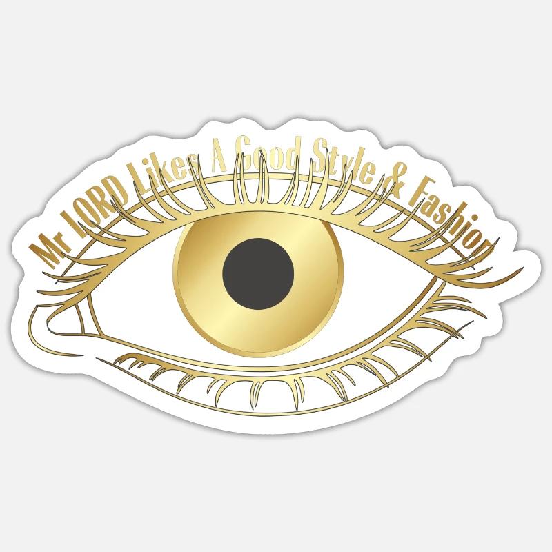 EYE - Sticker size S (10 x 10 cm) - white matte