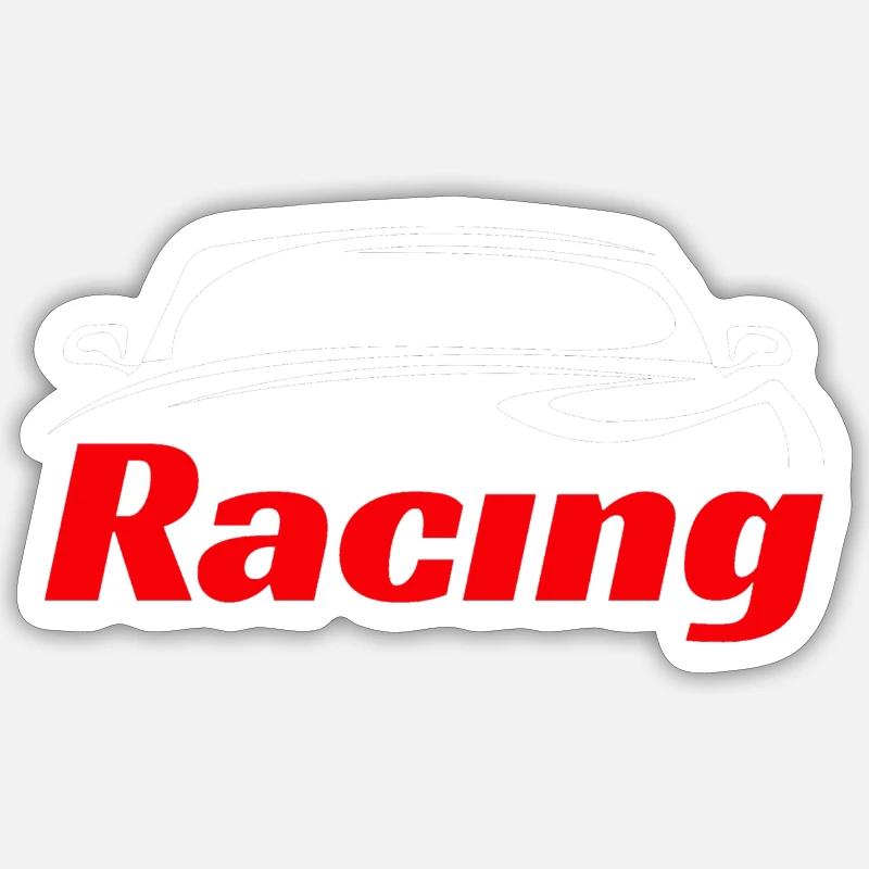 Voitures de 🤍❤️ course Sticker taille S (10 x 10 cm)