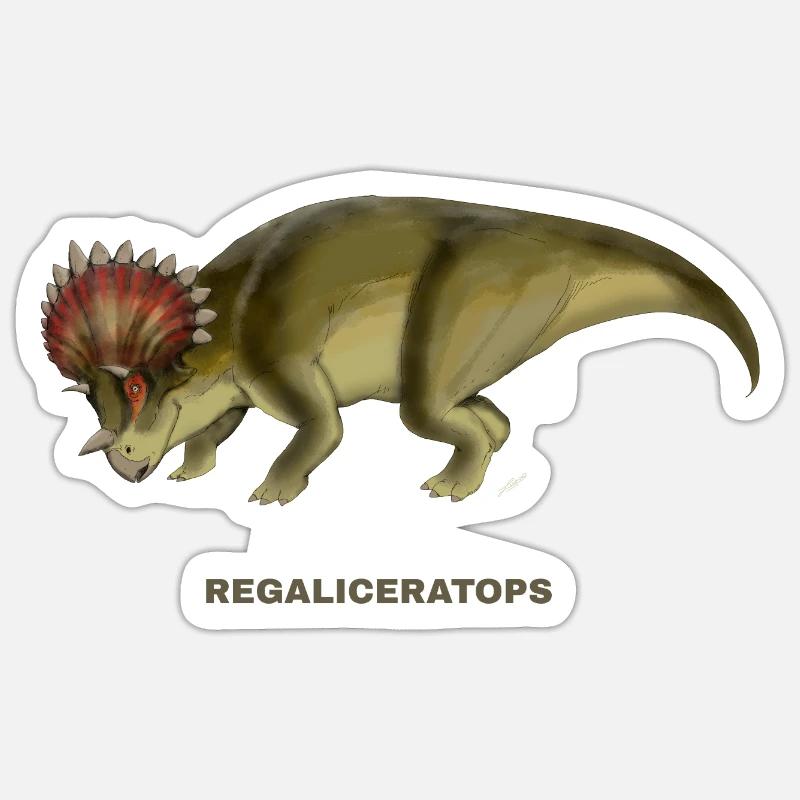 LICORICERATOPS - Sticker taille S (10 x 10 cm) - blanc mat