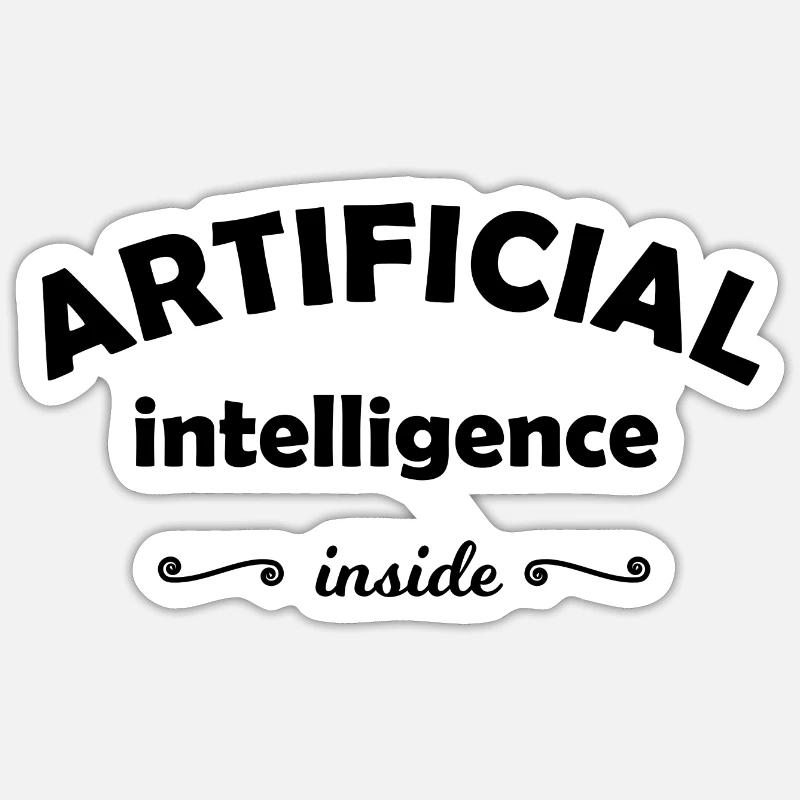 Die Computer Intelligenz - Sticker Größe S (10 x 10 cm) - Mattweiß