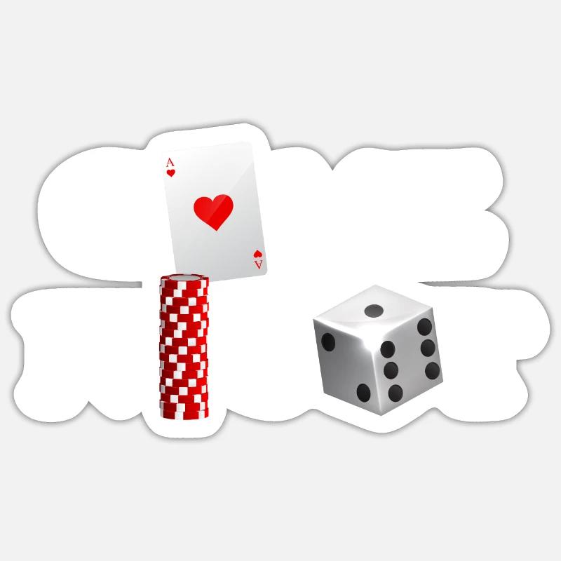 Game night Host Boardgames - Sticker size S (10 x 10 cm) - white matte