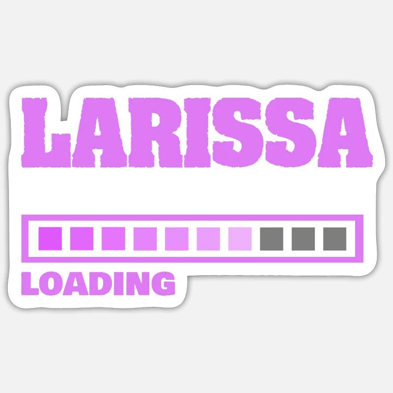 Gift for Larissa - Sticker size S (10 x 10 cm) - white matte