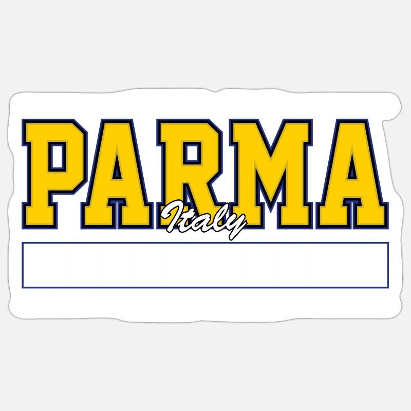 Parme - Sticker taille S (10 x 10 cm) - blanc mat