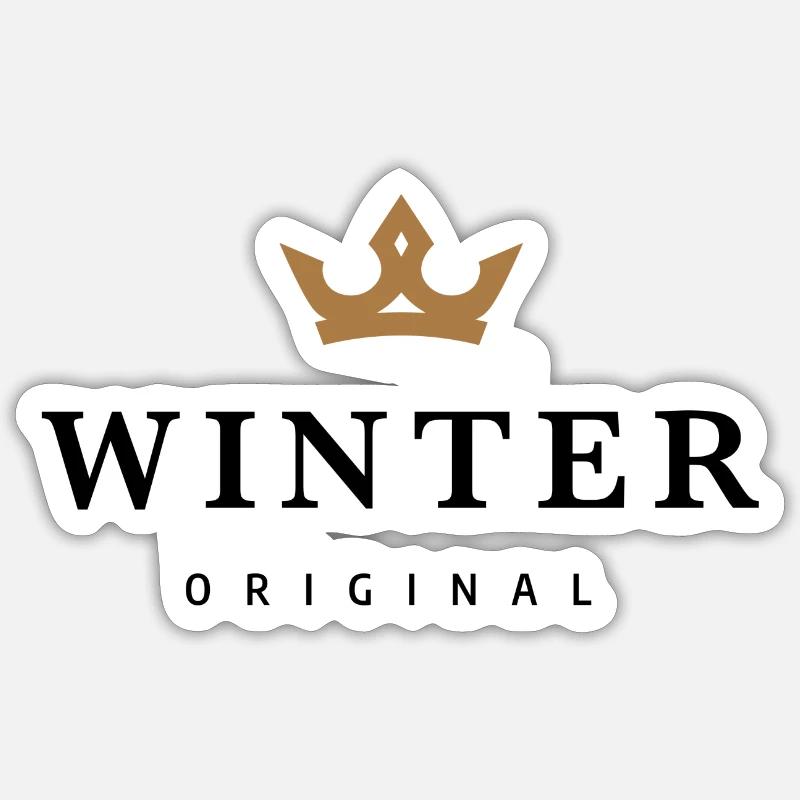 Winter - Sticker size S (10 x 10 cm) - white matte