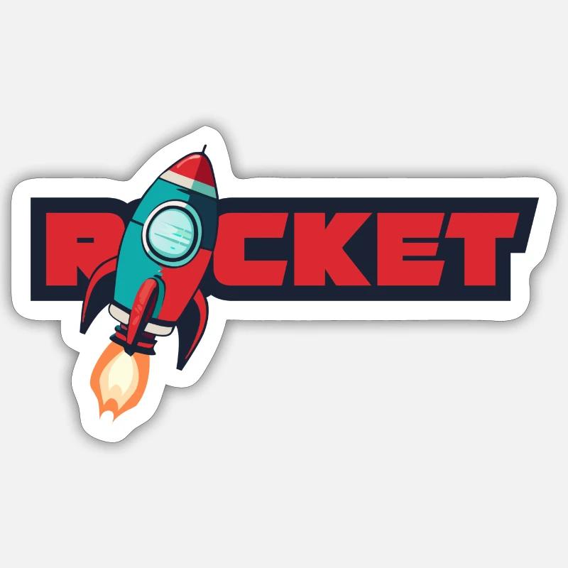 rocket Sticker Größe S (10 x 10 cm)