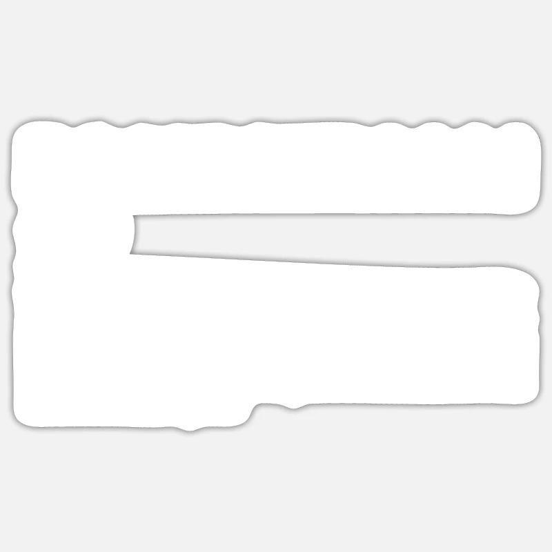 Sport Définition Équestre - Sticker taille S (10 x 10 cm) - blanc mat