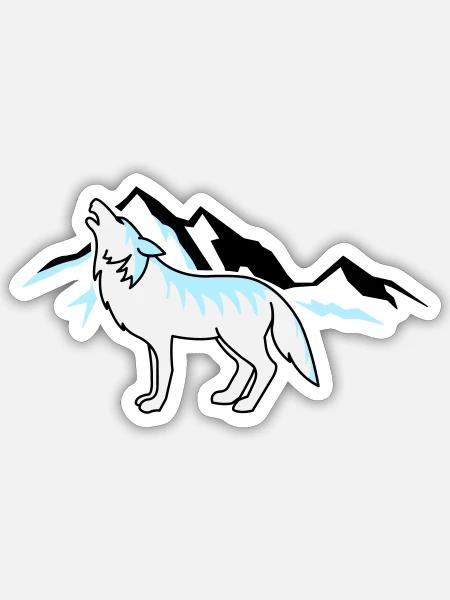  - Sticker size S (10 x 10 cm) - white matte