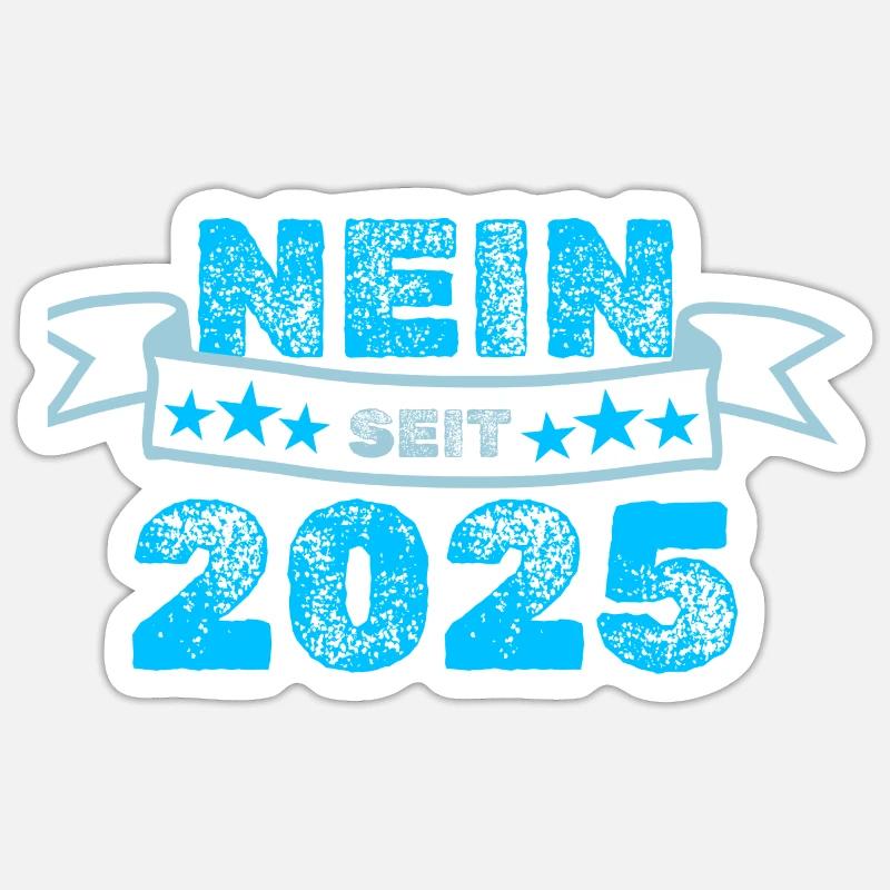 Against 2025 - Sticker size S (10 x 10 cm) - white matte