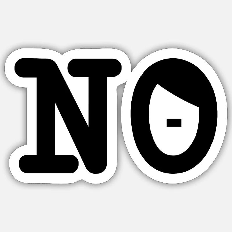 Wir gegen rechts - Sticker Größe S (10 x 10 cm) - Mattweiß