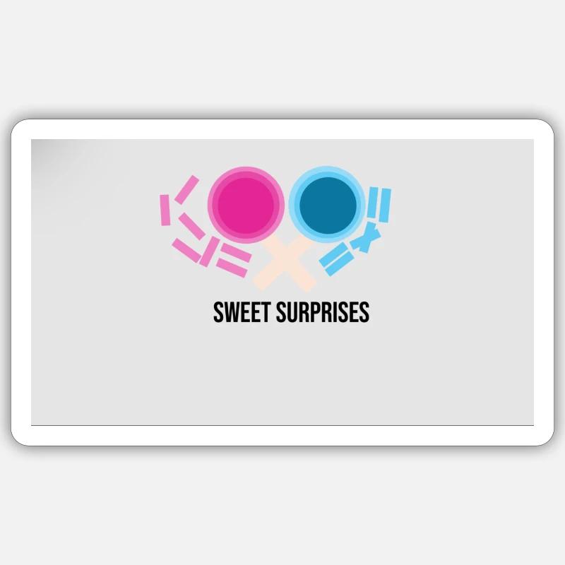 sweet suprises - Sticker size S (10 x 10 cm) - white matte
