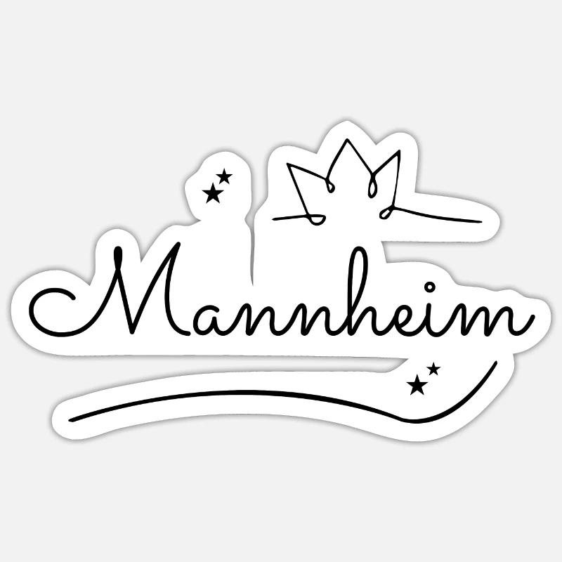 Mannheim Monnem Mannheimat - Sticker size S (10 x 10 cm) - white matte