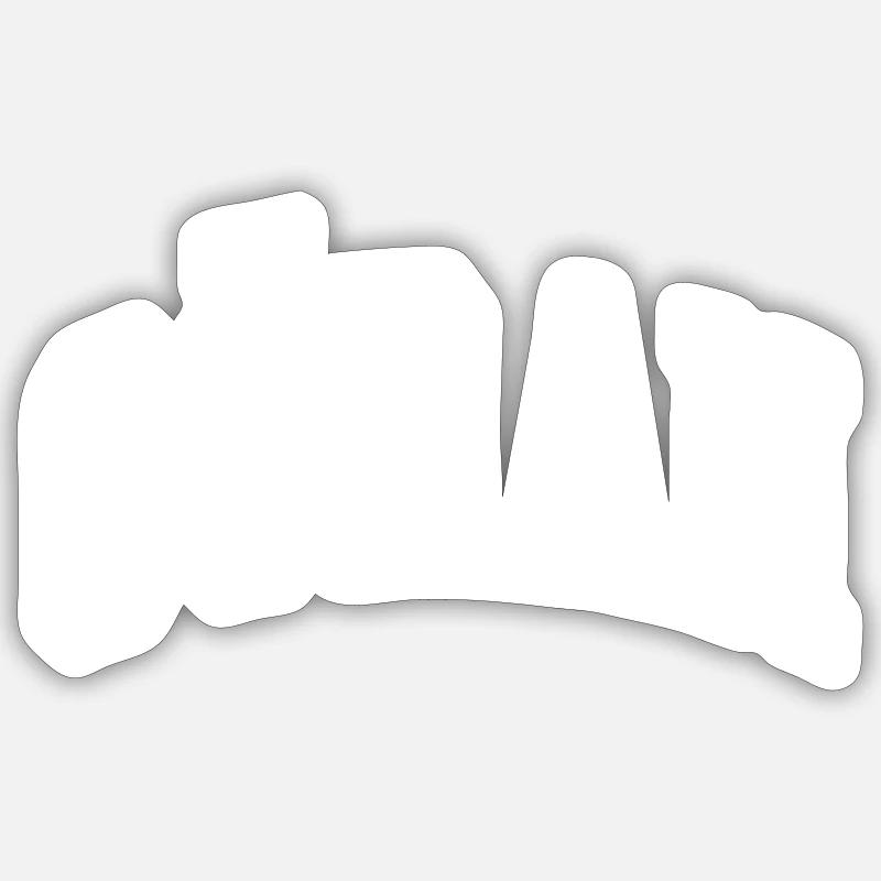 Göran - Sticker taille S (10 x 10 cm) - blanc mat