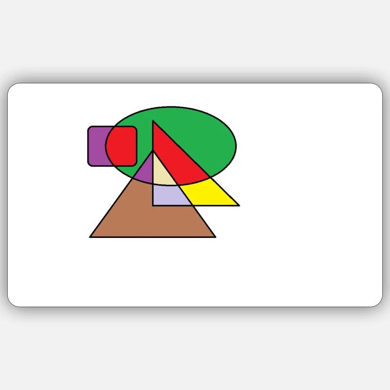 Février Designe Sticker taille S (10 x 10 cm)