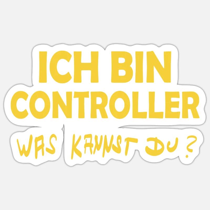 Profession Controller - Sticker size S (10 x 10 cm) - white matte