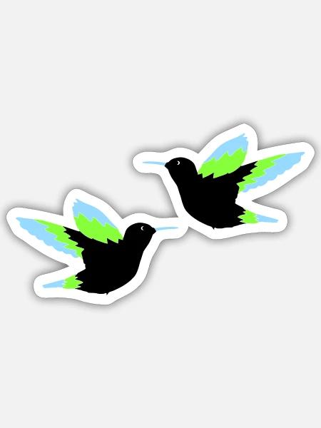  - Sticker size S (10 x 10 cm) - white matte
