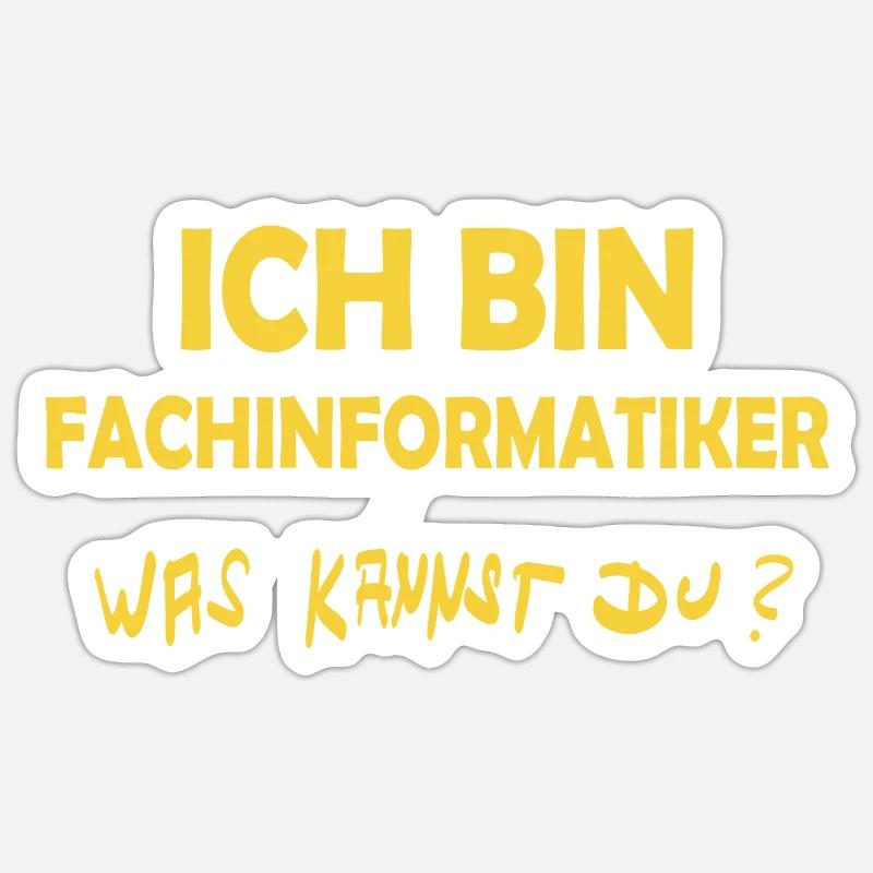 Fachinformatiker als Beruf Sticker Größe S (10 x 10 cm)