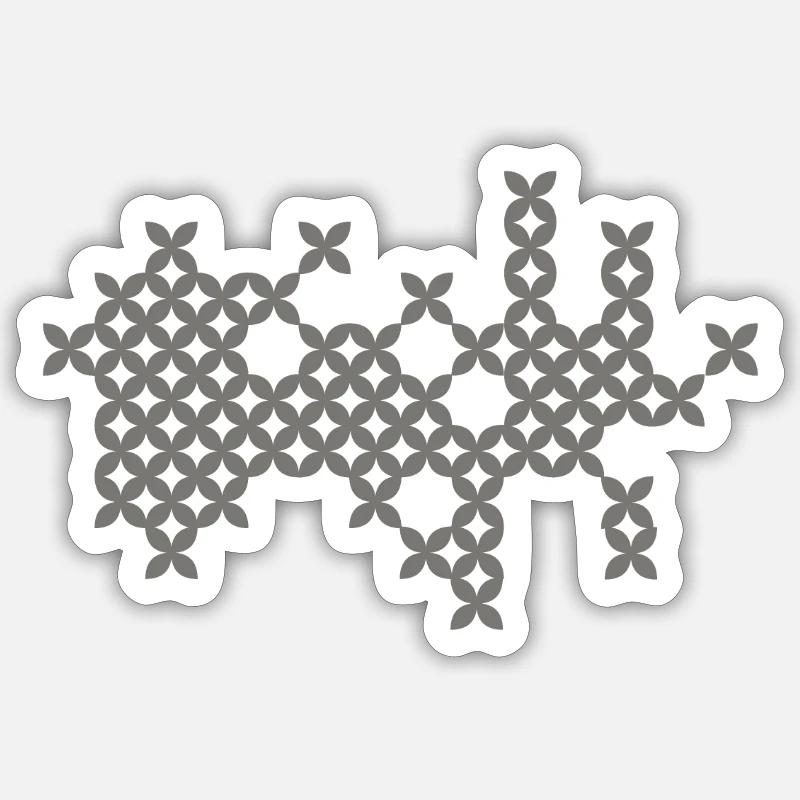 Fantasy patterns - Sticker size S (10 x 10 cm) - white matte