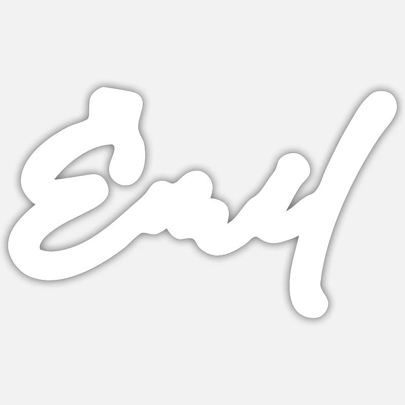 Emil Nom avec E Nom du garçon Garçon Naissance Bébé garçon Sticker taille S (10 x 10 cm)