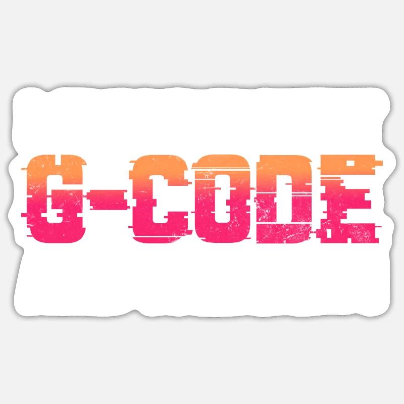 I Speak Fluent G-Code And Sarcasm CNC Machinist Sticker Größe S (10 x 10 cm)